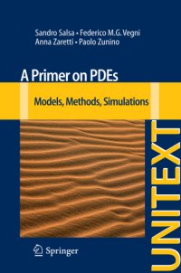 cover of the book A Primer on PDEs Models, Methods, Simulations