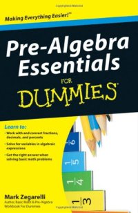 cover of the book Pre-Algebra Essentials For Dummies (For Dummies (Math & Science))