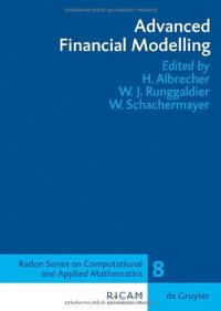 cover of the book Advanced Financial Modelling (Radon Series on Computational and Applied Mathematics)