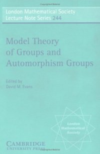 cover of the book Model Theory of Groups and Automorphism Groups