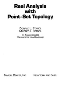 cover of the book Real analysis with point-set topology