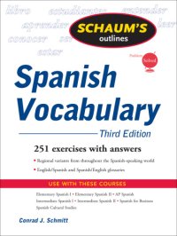 cover of the book Schaum's outlines: Spanish vocabulary