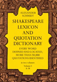 cover of the book Shakespeare Lexicon and Quotation Dictionary, Vol. 1