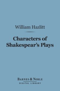 cover of the book Characters of Shakespear's Plays