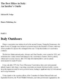 cover of the book Best Hikes in Italy: An Insider's Guide