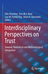 cover of the book Interdisciplinary perspectives on trust: towards theoretical and methodological integration