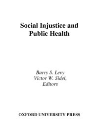 cover of the book Social injustice and public health