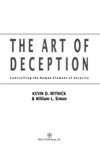 cover of the book The art of deception: controlling the human element of security