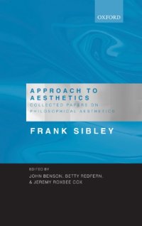 cover of the book Approach to aesthetics: collected papers on philosophical aesthetics