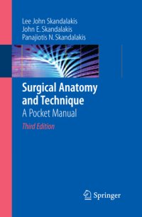 cover of the book Surgical anatomy and technique a pocket manual