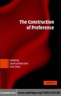 cover of the book The construction of preference