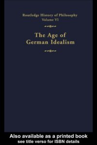 cover of the book The age of German idealism