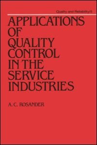 cover of the book Applications of Quality Control in the Service Industries