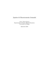 cover of the book Apuntes de Macroeconomía avanzada