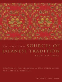 cover of the book Sources of Japanese tradition. Vol. 2