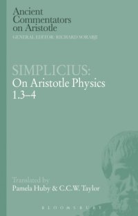 cover of the book On Aristotle Physics 1-3