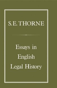 cover of the book Essays in English legal history