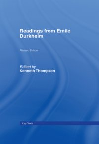 cover of the book Readings from Emile Durkheim