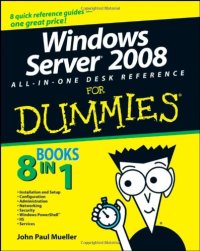 cover of the book Windows Server 2008 All-In-One Desk Reference For Dummies