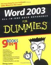 cover of the book Word 2003 All-in-One Desk Reference for Dummies