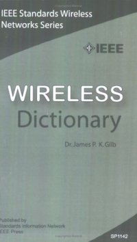 cover of the book IEEE Wireless Dictionary (IEEE Standards Wireless Networks)