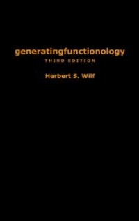 cover of the book generatingfunctionology