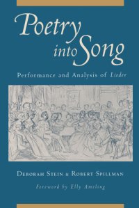 cover of the book Poetry into song: performance and analysis of lieder