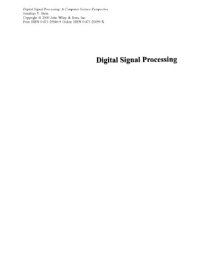 cover of the book Digital signal processing: a computer science perspective