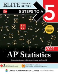 cover of the book 5 Steps to a 5: AP Statistics 2021