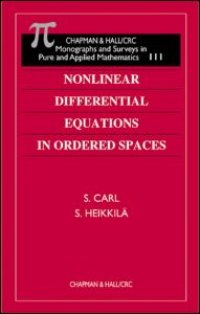 cover of the book Nonlinear Differential Equations in Ordered Spaces