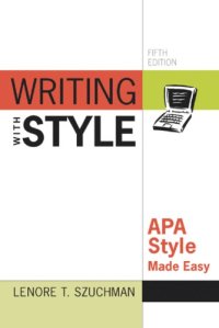 cover of the book Writing with style: APA style made easy