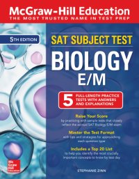 cover of the book McGraw-Hill education SAT subject test: biology E/M