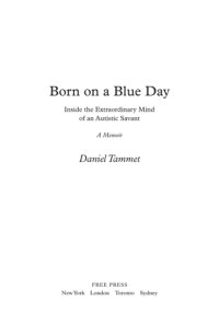 cover of the book Born on a blue day: inside the extraordinary mind of an autistic savant