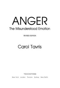 cover of the book Anger: The Misunderstood Emotion