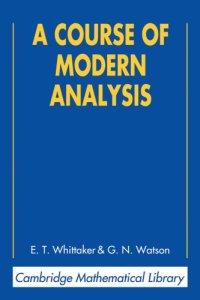 cover of the book A course of Modern Analysis