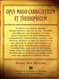 cover of the book Opus mago-cabbalisticum et theosophicum: in which the origin, nature, characteristics, and use of salt, sulphur and mercury are described in three parts