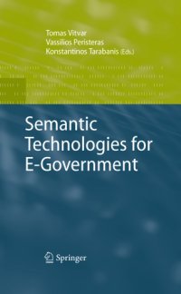 cover of the book Semantic Technologies for E-Government