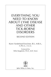 cover of the book Everything you need to know about Lyme disease and other tick-borne disorders