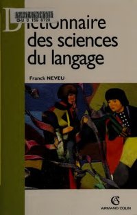 cover of the book Dictionnaire des sciences du langage