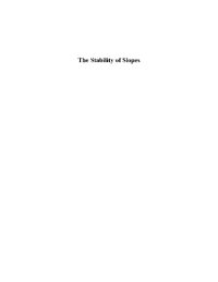 cover of the book The Stability of Slopes