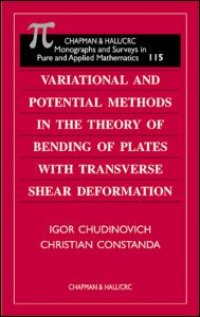 cover of the book Variational and Potential Methods in the Theory of Bending of Plates with Transverse Shear Deformation