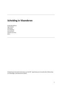 cover of the book Scheiding in Vlaanderen