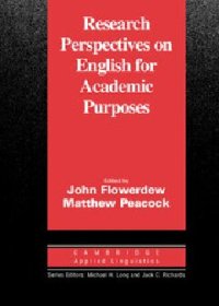 cover of the book Research Perspectives on English for Academic Purposes