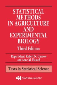 cover of the book Statistical Methods in Agriculture and Experimental Biology