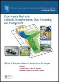 cover of the book Experimental Hydraulics: Methods, Instrumentation, Data Processing and Management: Volume II: Instrumentation and Measurement Techniques