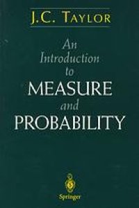 cover of the book An itroduction to measure and probability