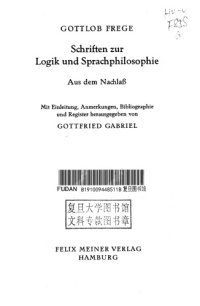 cover of the book Schriften zur Logik und Sprachphilosophie