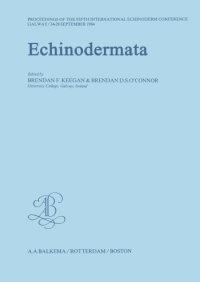 cover of the book Echinodermata proceedings of the Fifth International Echinoderm Conference, Galway, 24-29 September 1984