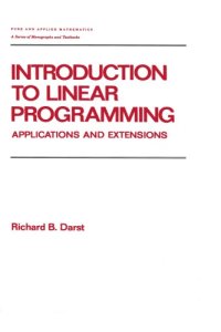 cover of the book Introduction to Linear Programming: Applications and Extensions