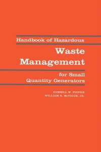 cover of the book Handbook of hazardous waste management for small quantity generators